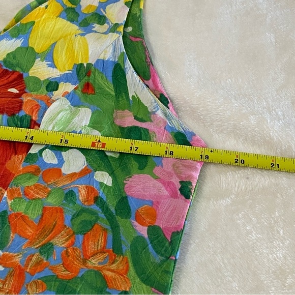 JAMS WORLD / VTG Multi Colored Floral Sleeveless Dress Size 9 - Picture 7 of 10